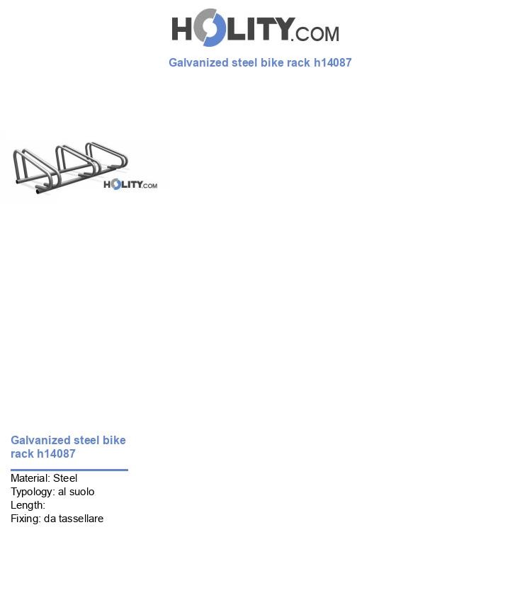 Galvanized steel bike rack h14087