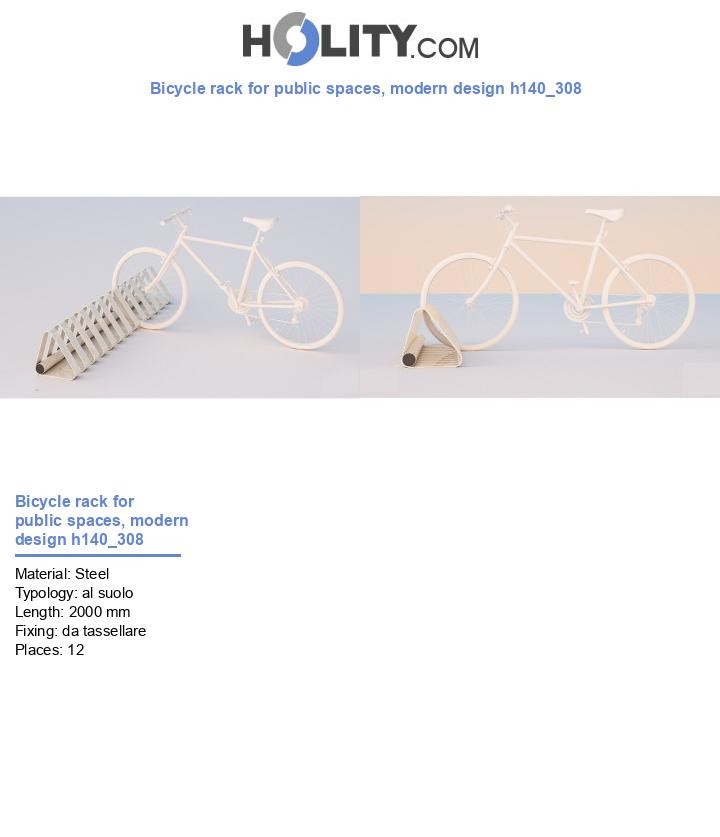 Bicycle rack for public spaces, modern design h140_308