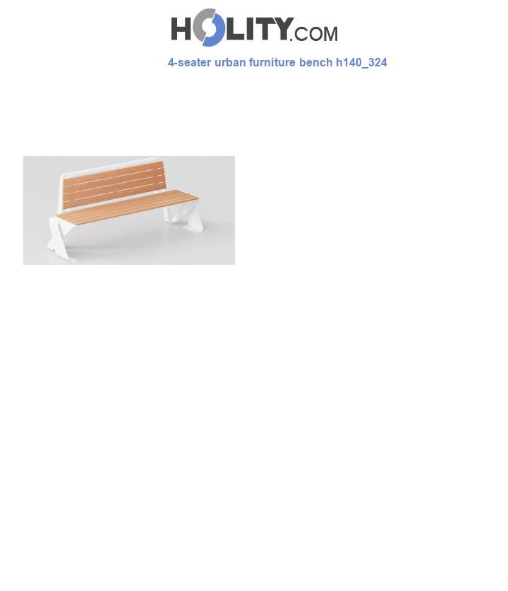 4-seater urban furniture bench h140_324