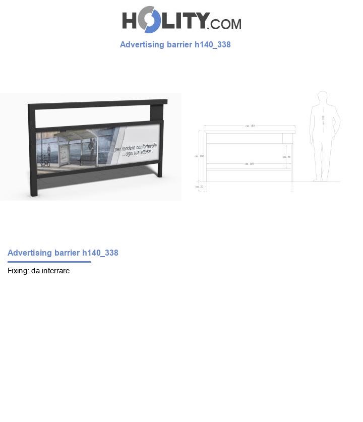 Advertising barrier h140_338