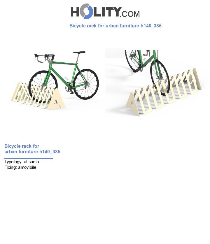 Bicycle rack for urban furniture h140_385