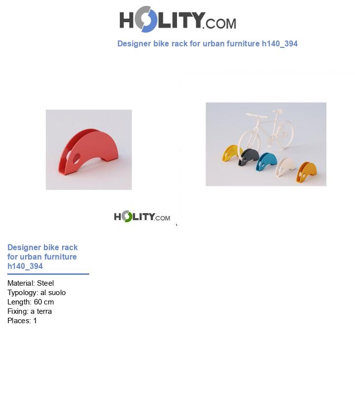 Designer bike rack for urban furniture h140_394