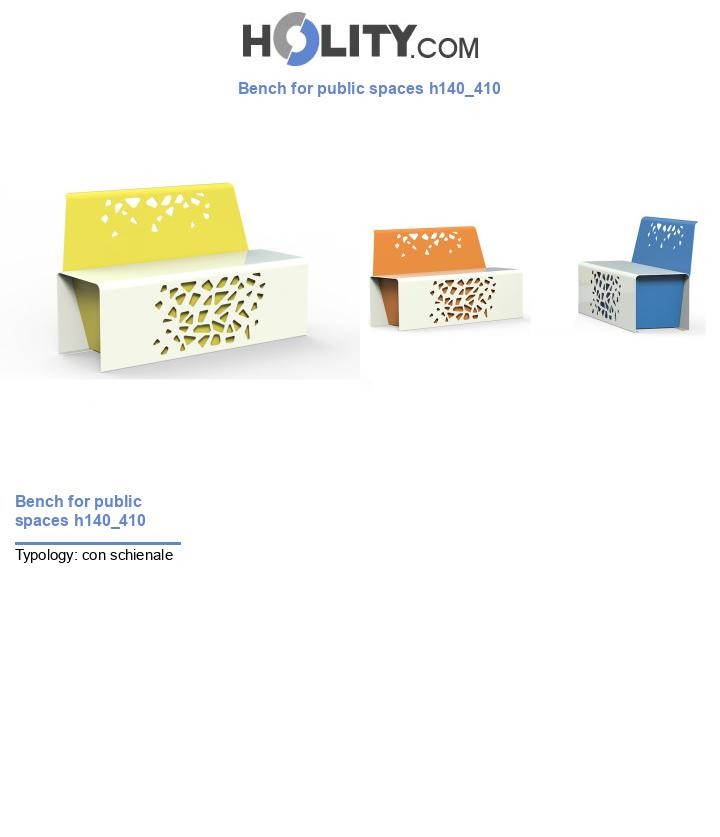 Bench for public spaces h140_410