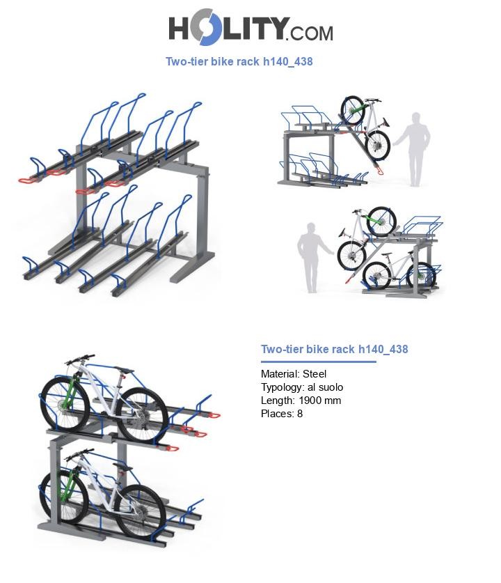 Two-tier bike rack h140_438