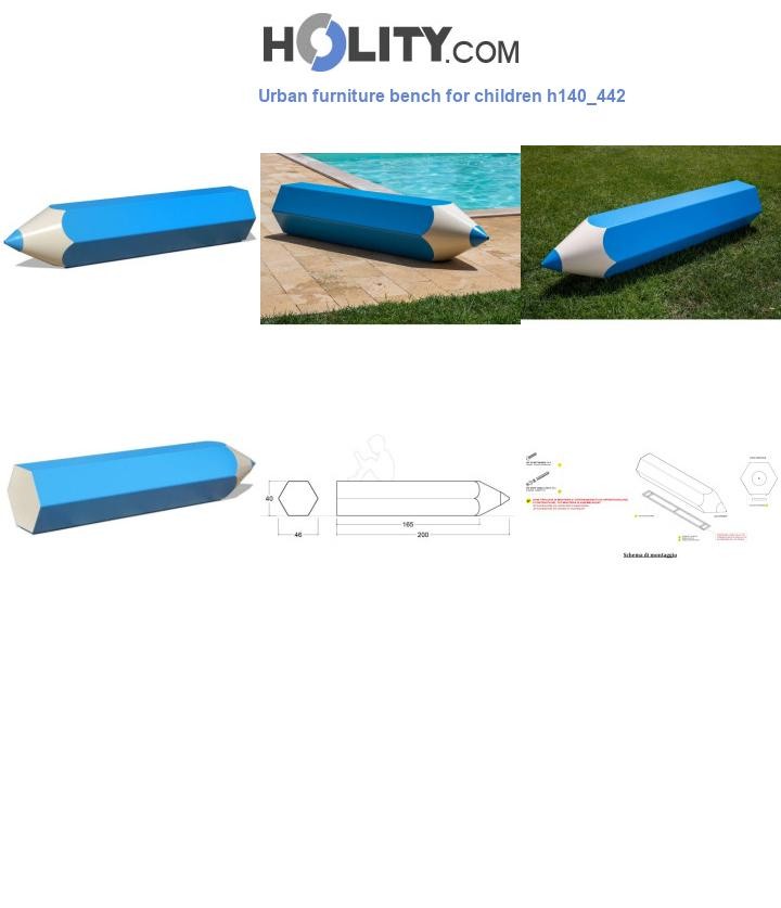 Urban furniture bench for children h140_442