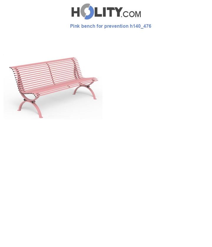 Pink bench for prevention h140_476