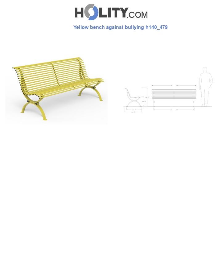 Yellow bench against bullying h140_479