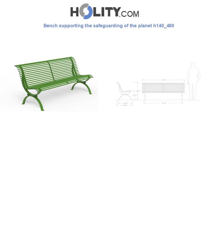 Bench supporting the safeguarding of the planet h140_480