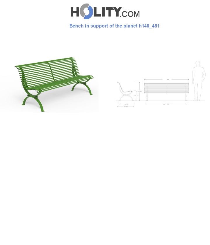 Bench in support of the planet h140_481