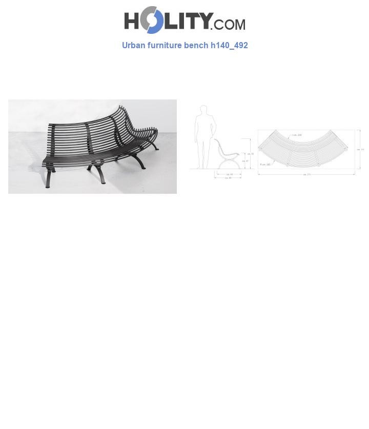 Urban furniture bench h140_492