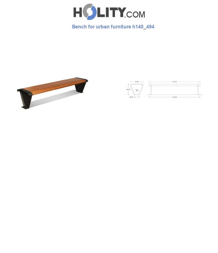 Bench for urban furniture h140_494
