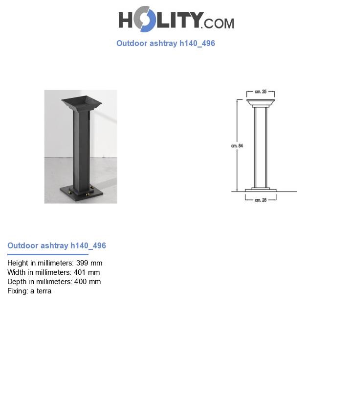 Outdoor ashtray h140_496