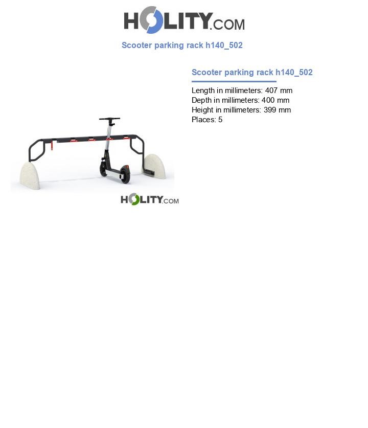 Scooter parking rack h140_502