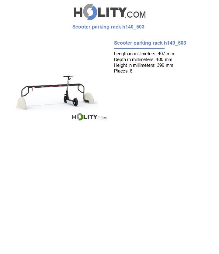 Scooter parking rack h140_503