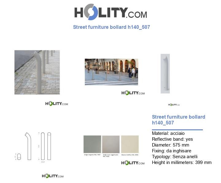 Street furniture bollard h140_507