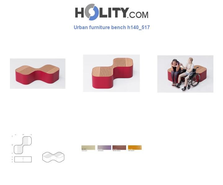 Urban furniture bench h140_517