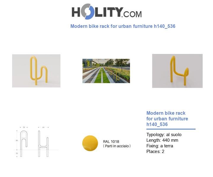 Modern bike rack for urban furniture h140_536