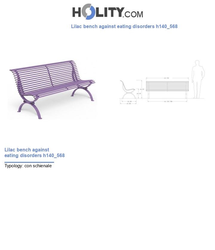 Lilac bench against eating disorders h140_568
