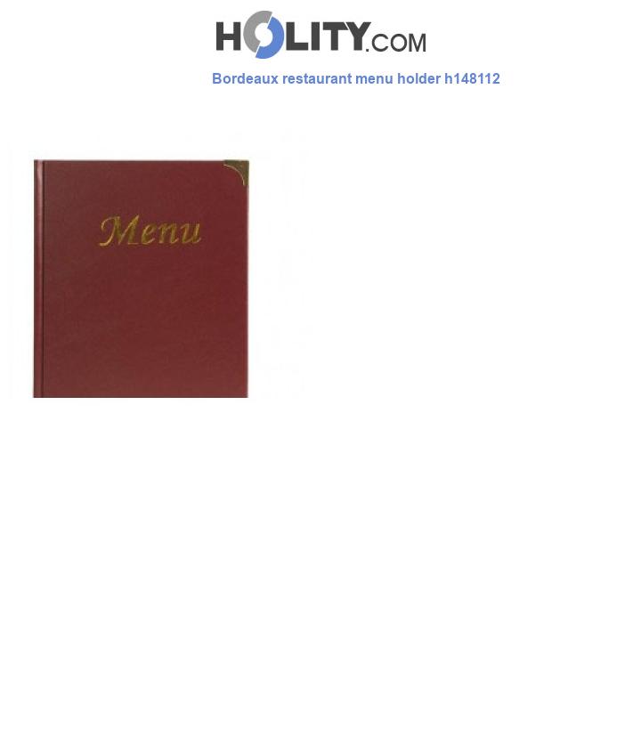 Bordeaux restaurant menu holder h148112