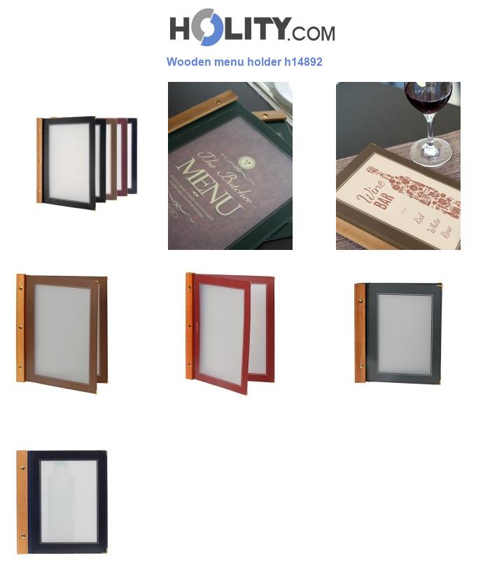 Wooden menu holder h14892