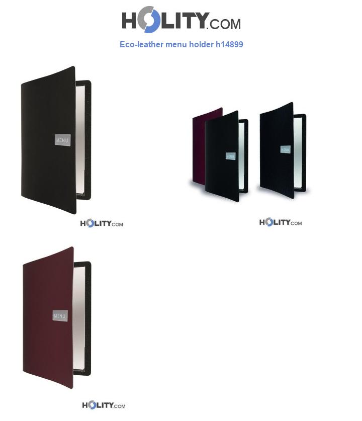 Eco-leather menu holder h14899