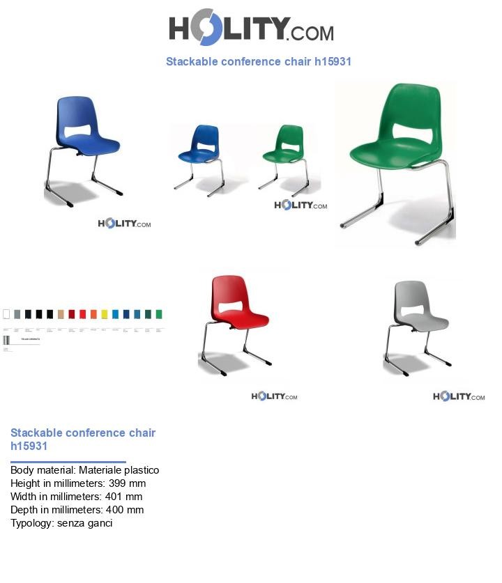 Stackable conference chair h15931