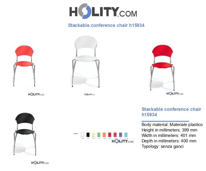 Stackable conference chair h15934