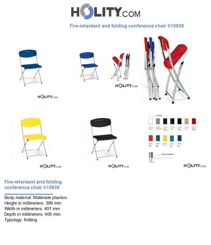 Fire-retardant and folding conference chair h15939
