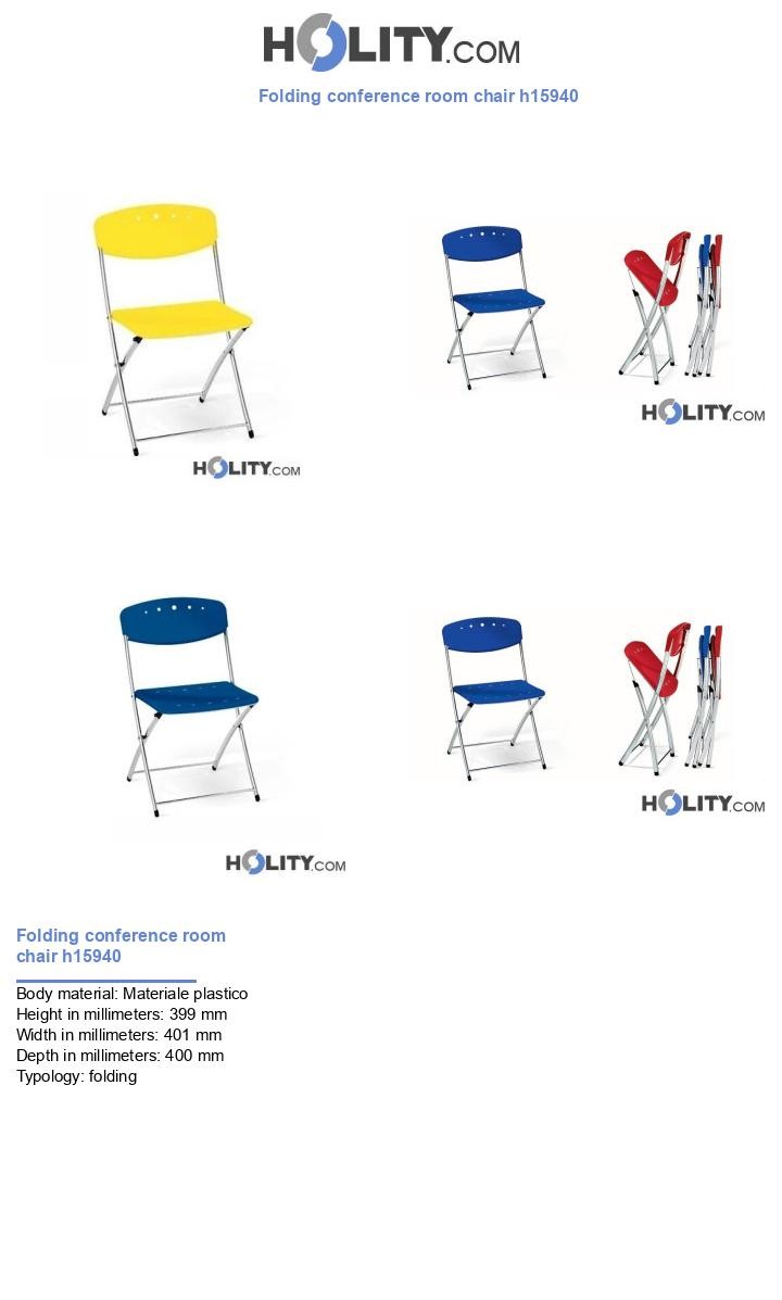 Folding conference room chair h15940