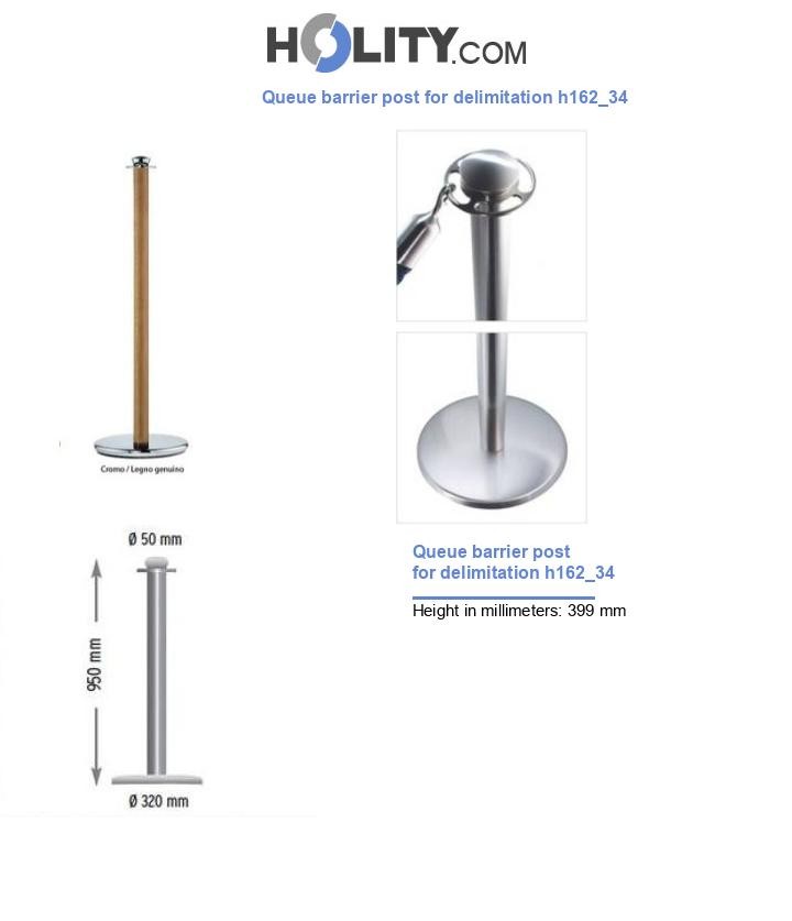 Queue barrier post for delimitation h162_34