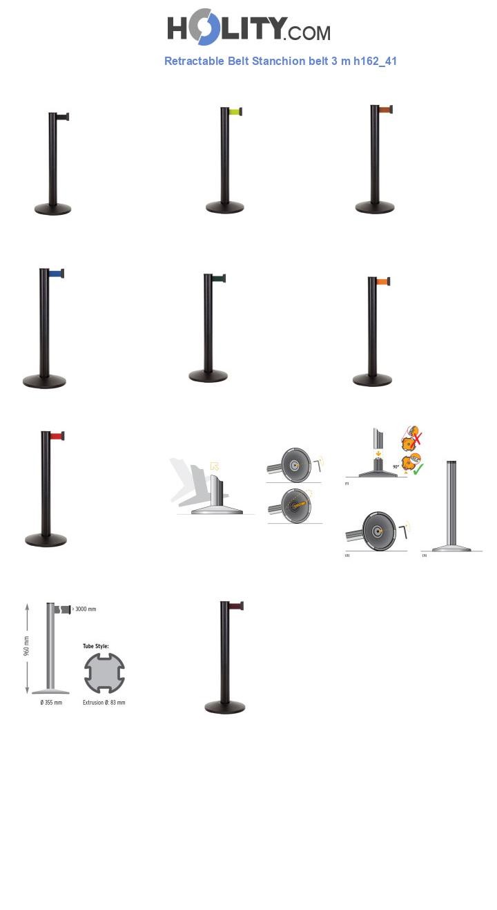 Retractable Belt Stanchion belt 3 m h162_41