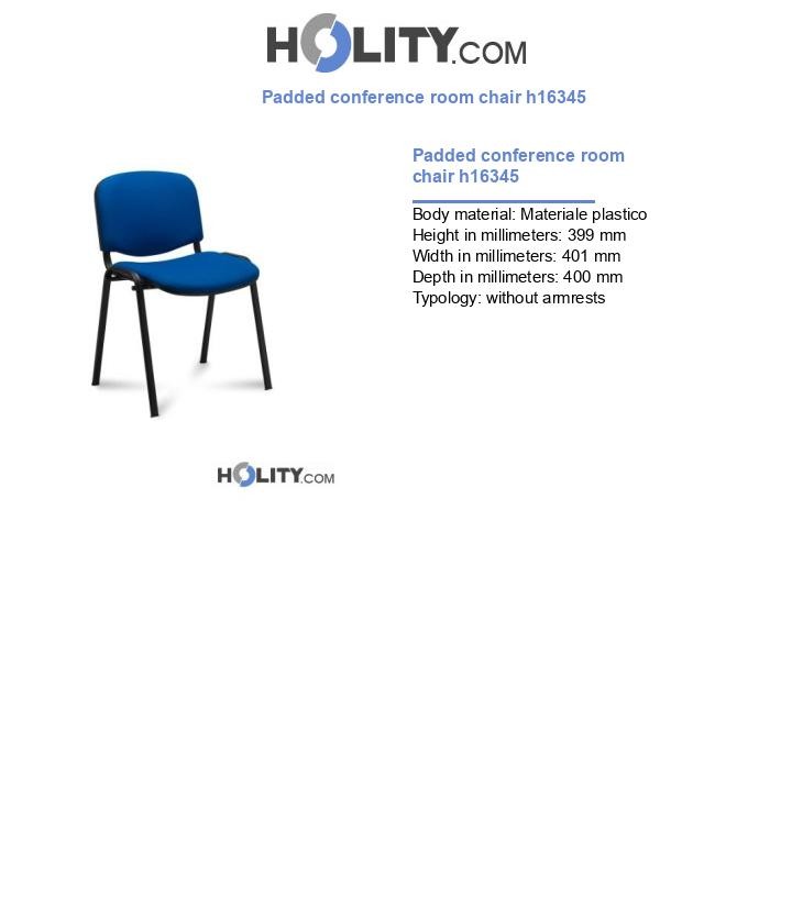 Padded conference room chair h16345