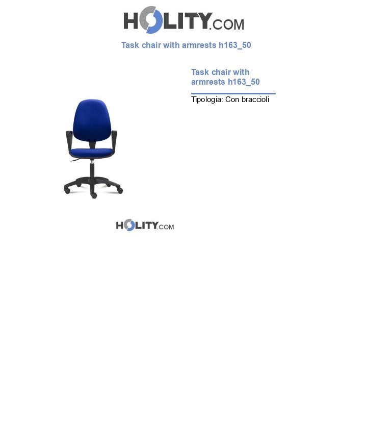 Task chair with armrests h163_50