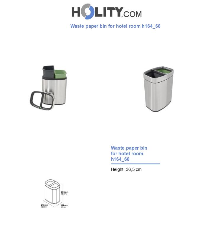 Waste paper bin for hotel room h164_68