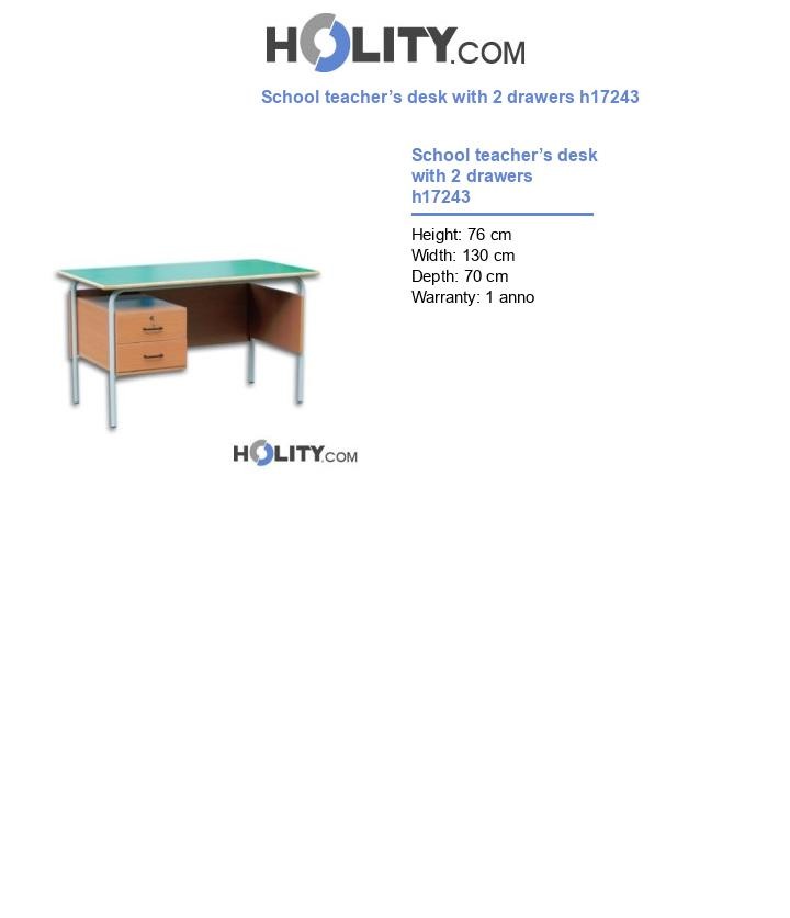 School teacher’s desk with 2 drawers h17243