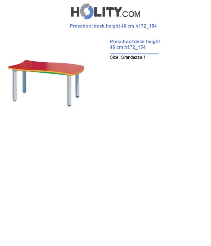 Preschool desk height 46 cm h172_154