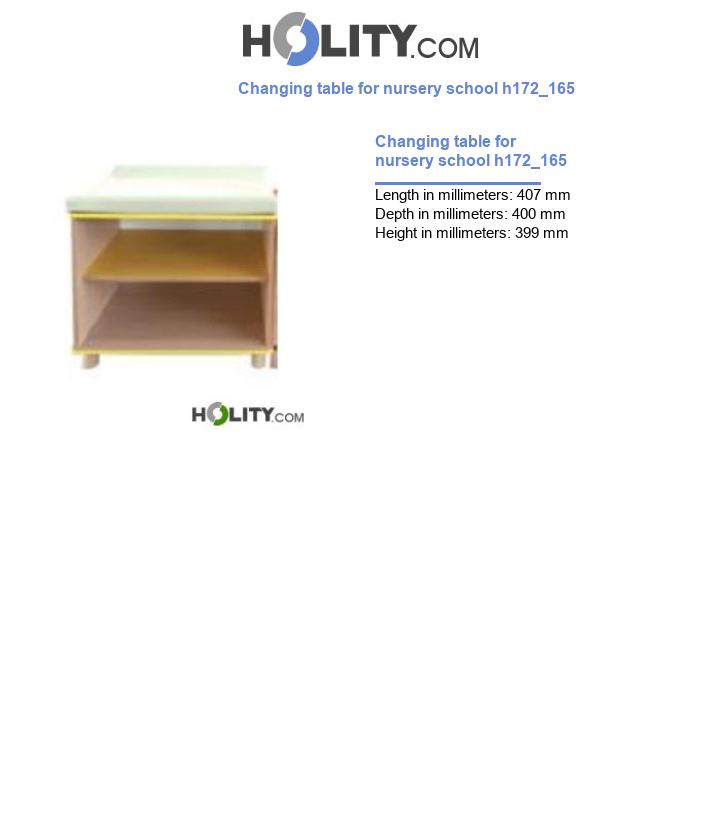 Changing table for nursery school h172_165