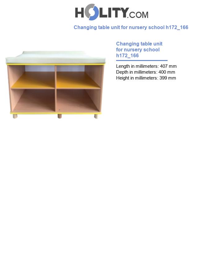 Changing table unit for nursery school h172_166
