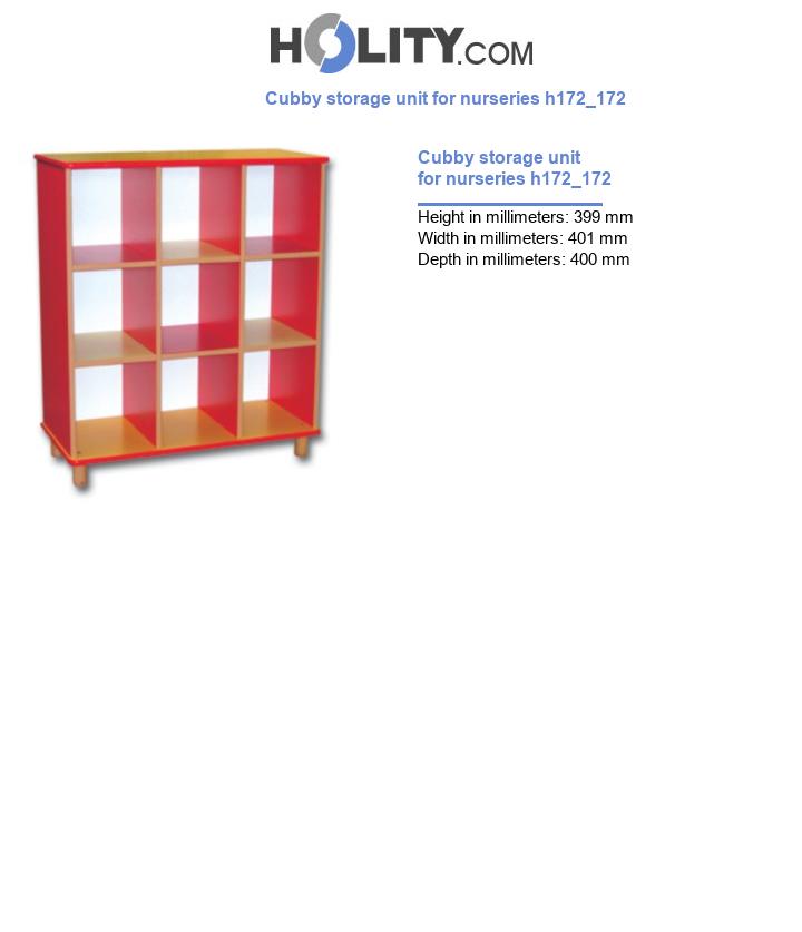 Cubby storage unit for nurseries h172_172