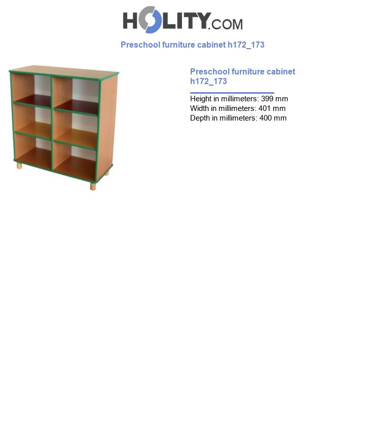Preschool furniture cabinet h172_173