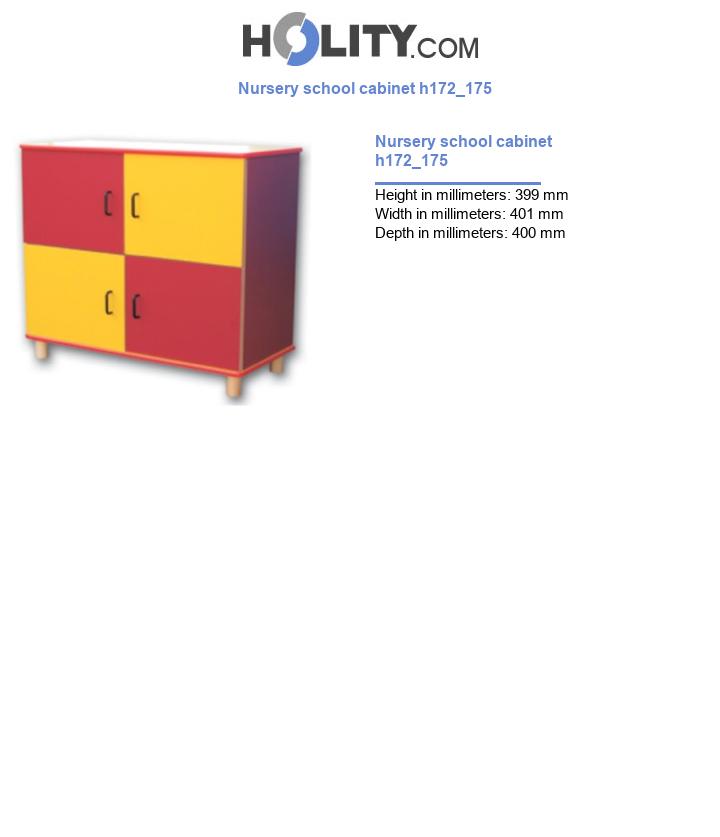 Nursery school cabinet h172_175