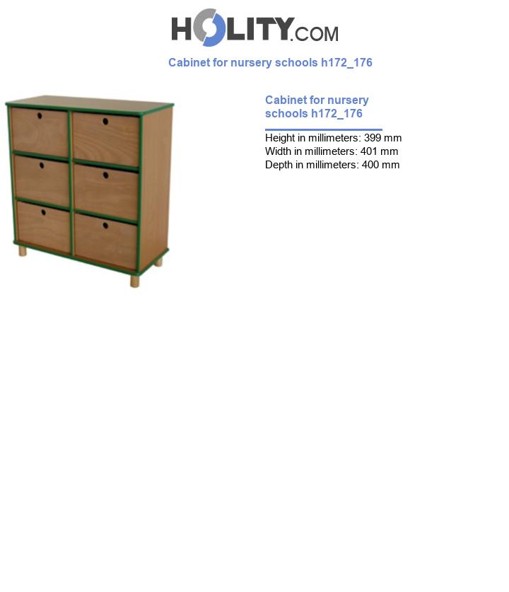Cabinet for nursery schools h172_176