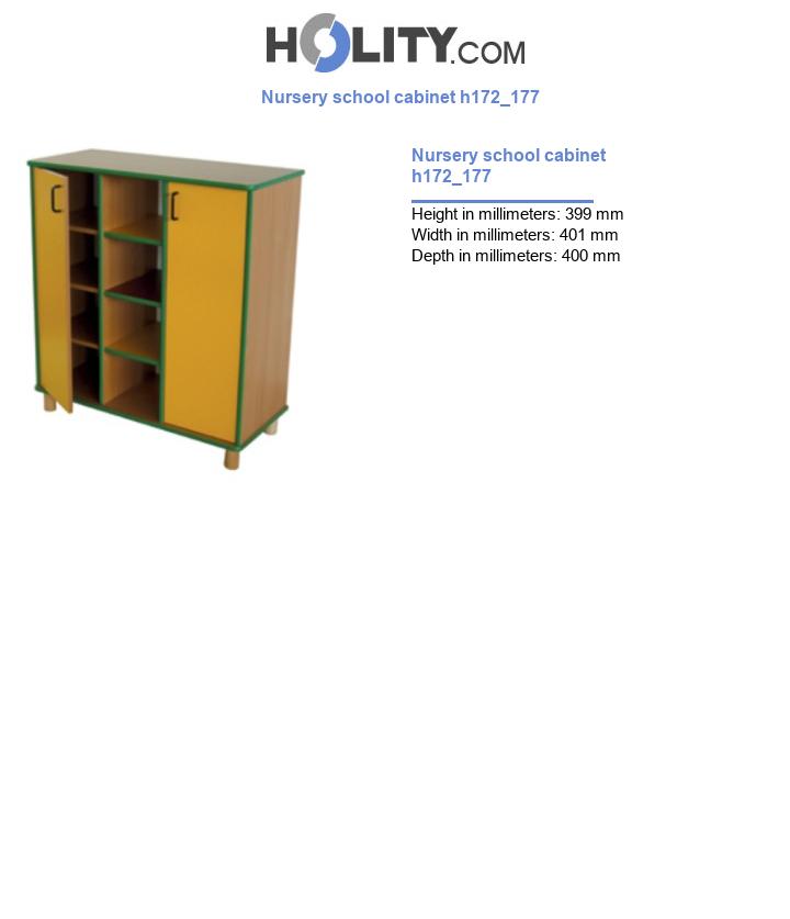 Nursery school cabinet h172_177