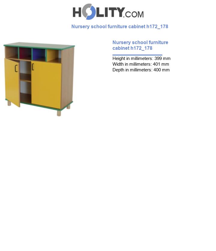 Nursery school furniture cabinet h172_178