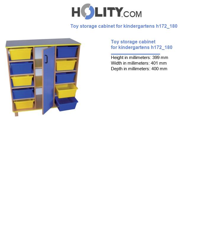 Toy storage cabinet for kindergartens h172_180