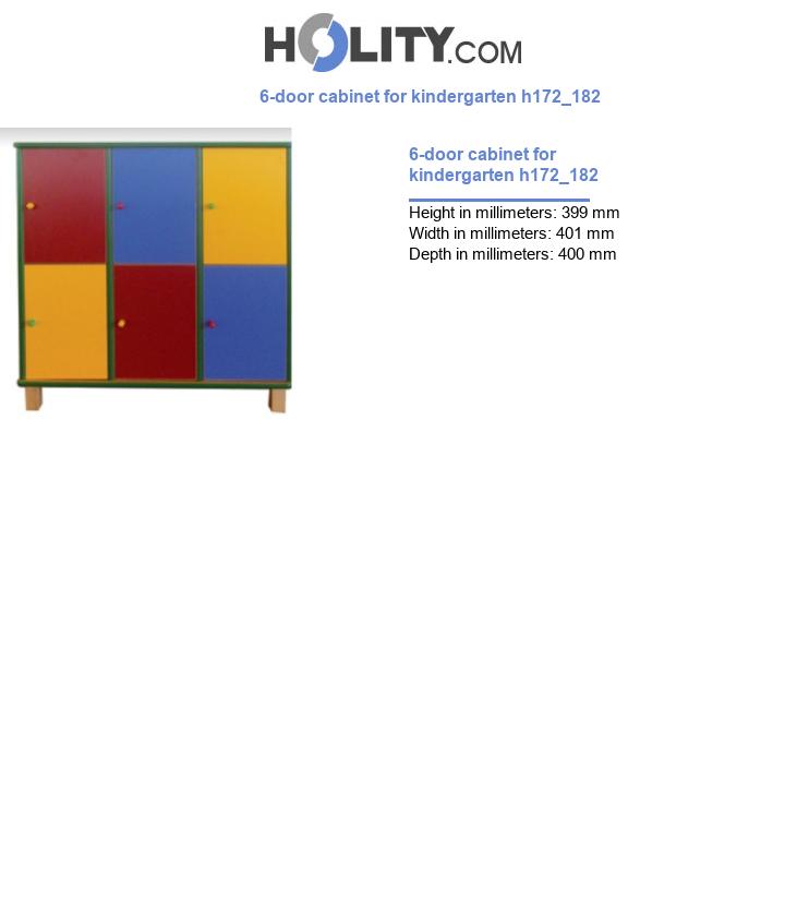 6-door cabinet for kindergarten h172_182