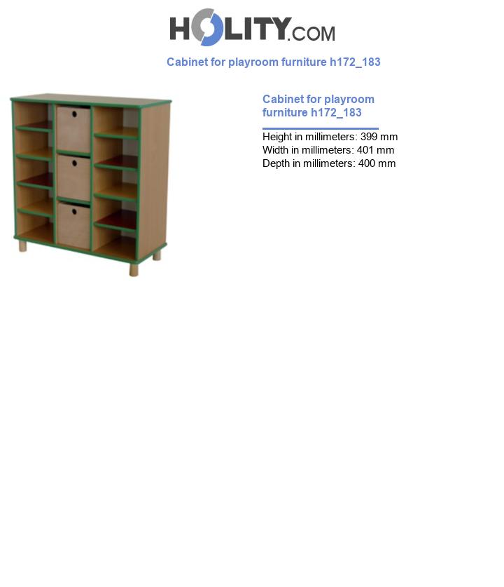 Cabinet for playroom furniture h172_183
