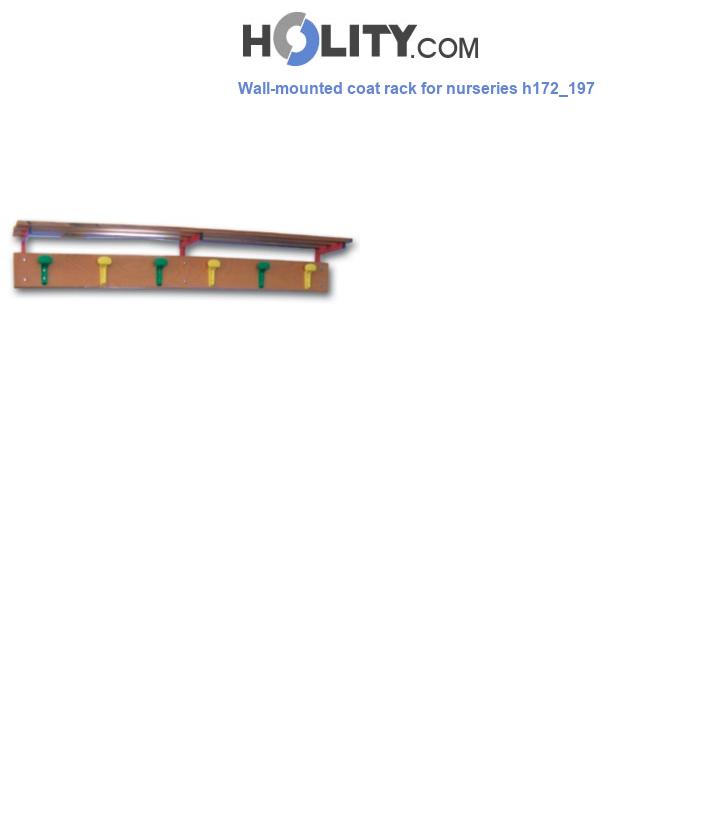 Wall-mounted coat rack for nurseries h172_197