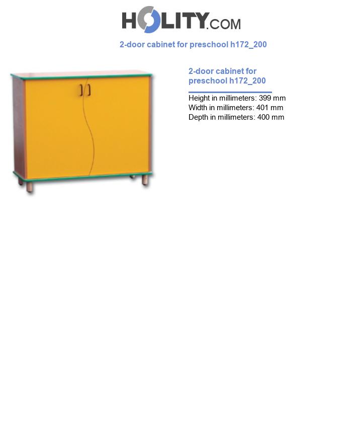 2-door cabinet for preschool h172_200
