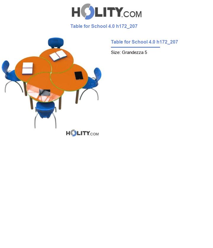 Table for School 4.0 h172_207